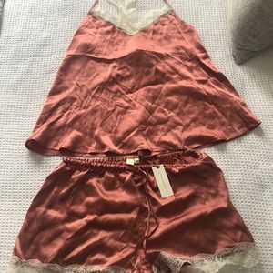 NWT Anthropologie Silk PJs Sleepwear Set